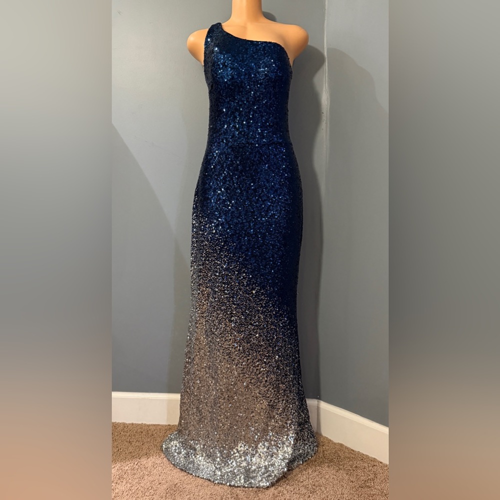 Stunning One-Shoulder Gown by Angel Fashion - Size XXL